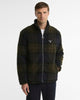 Barbour Tartan Sherpa Fleece Zip In Shadow Classic Tartan