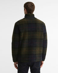 Barbour Tartan Sherpa Fleece Zip In Shadow Classic Tartan