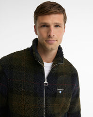 Barbour Tartan Sherpa Fleece Zip In Shadow Classic Tartan