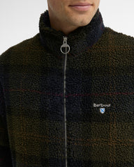 Barbour Tartan Sherpa Fleece Zip In Shadow Classic Tartan