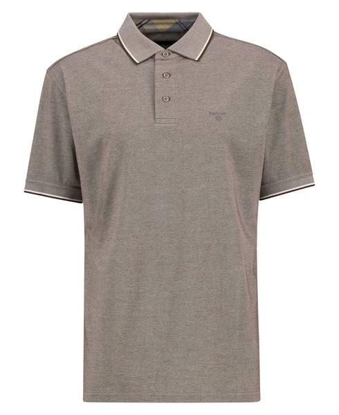 Barbour Heydon Tech Polo In Dark Sand