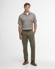 Barbour Heydon Tech Polo In Dark Sand