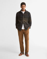 Barbour Woodlane Brushed Check Overshirt In Shadow Classic Tartan