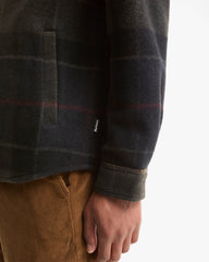 Barbour Woodlane Brushed Check Overshirt In Shadow Classic Tartan