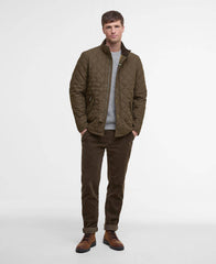 Barbour Shoveler Quilted Jacket In Dark Sand