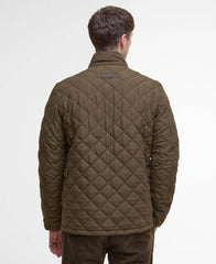 Barbour Shoveler Quilted Jacket In Dark Olive
