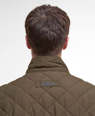 Barbour Shoveler Quilted Jacket In Dark Olive