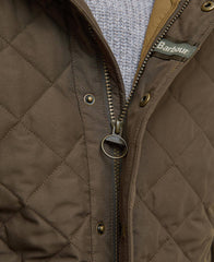 Barbour Shoveler Quilted Jacket In Dark Sand