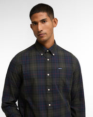 Barbour Wetheram Tailored Long-Sleeved Shirt In Shadow Classic Tartan