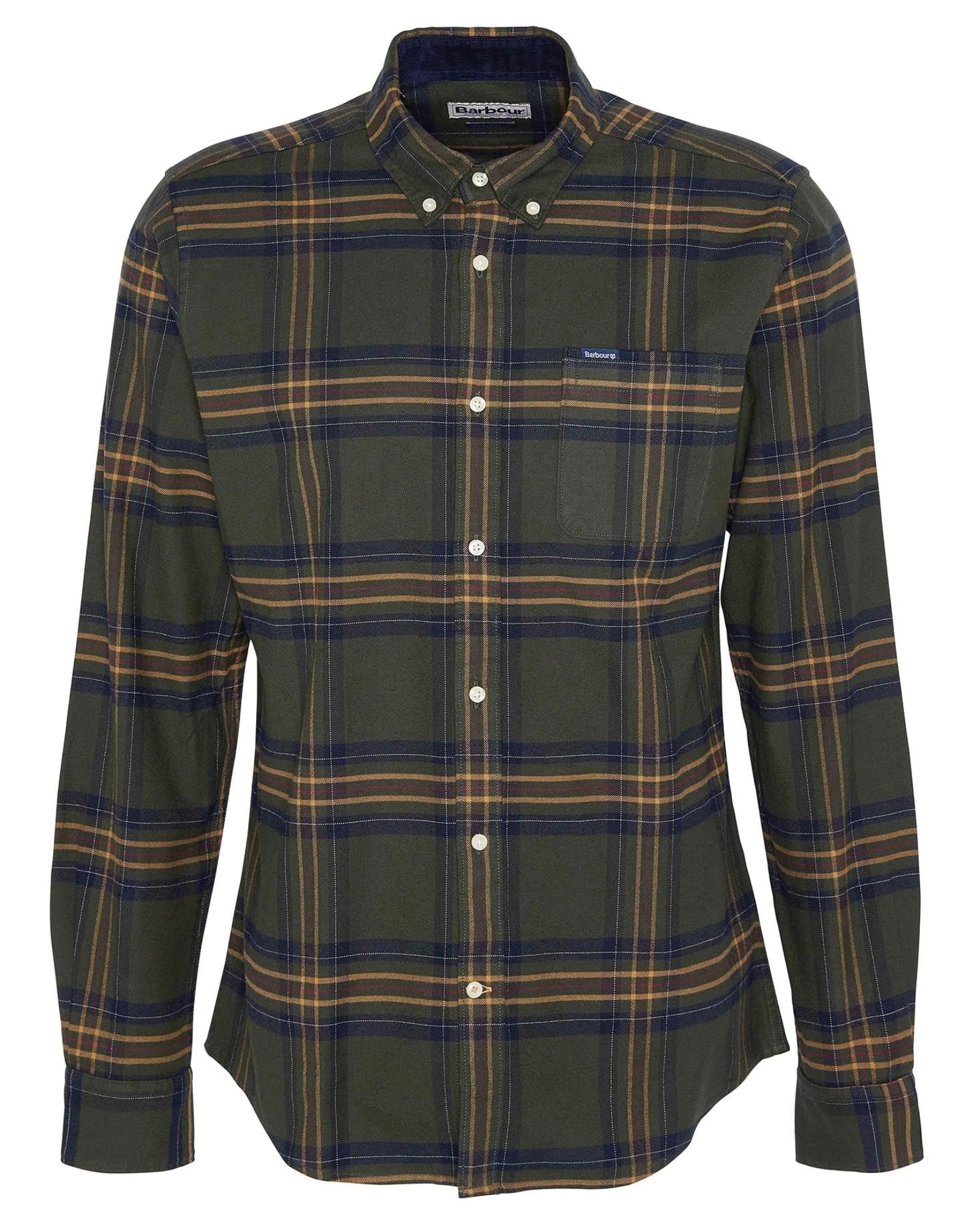 Barbour Portdown Tailored Fit Shirt in Olive