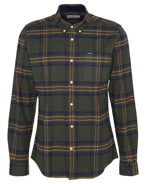 Barbour Portdown Tailored Fit Shirt in Olive