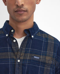 Barbour Southfield Tailored Long-Sleeved Shirt in Inky Blue