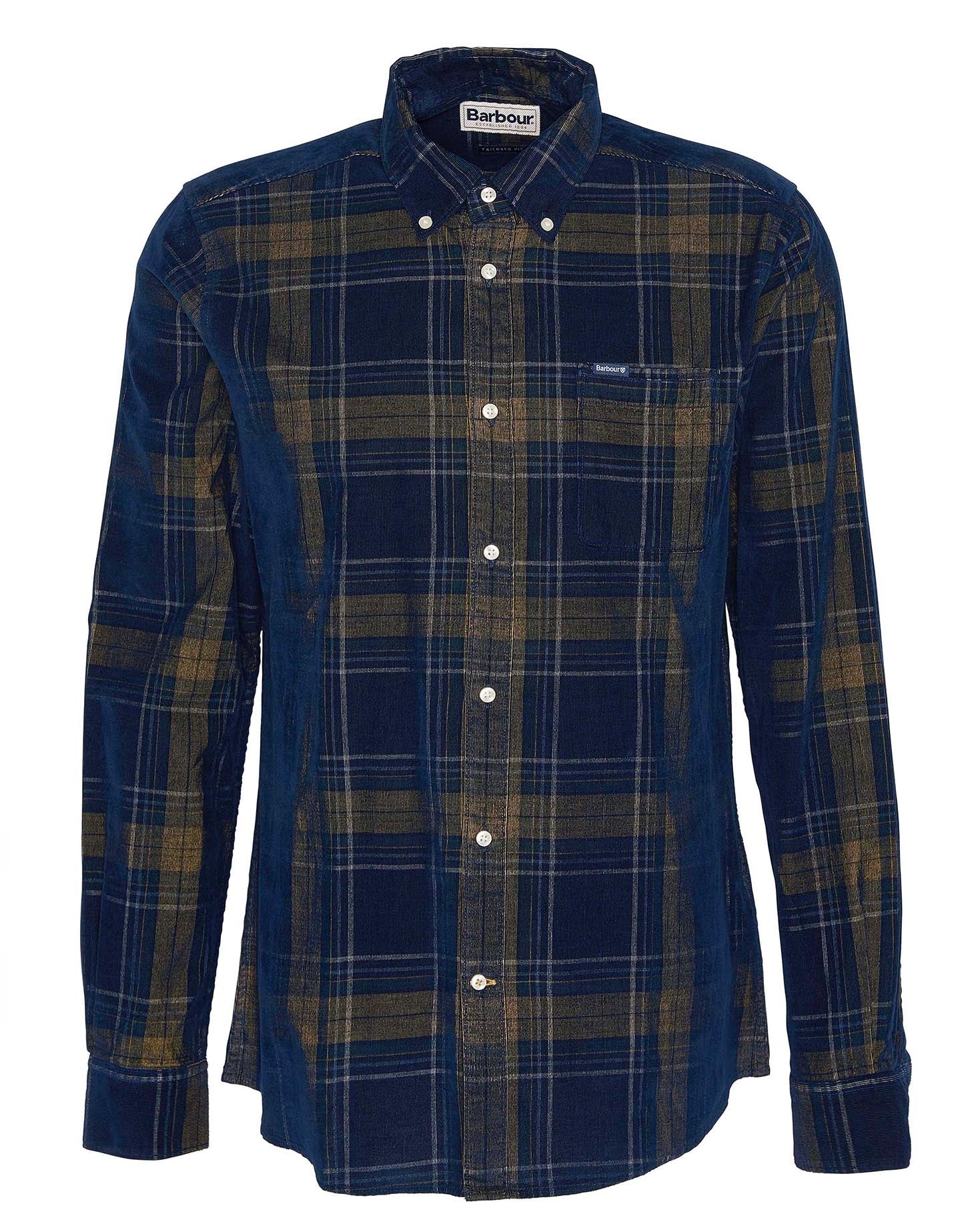 Barbour Southfield Tailored Long-Sleeved Shirt in Inky Blue