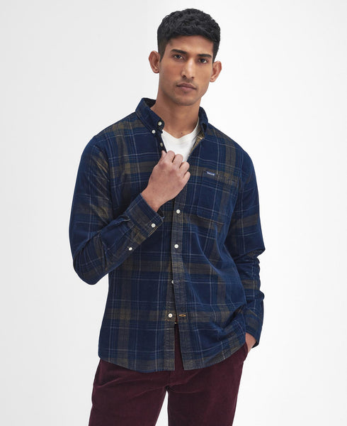 Barbour Southfield Tailored Long-Sleeved Shirt in Inky Blue