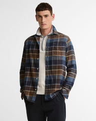Barbour Copswell Relaxed Long-Sleeved Shirt In Dark Sand