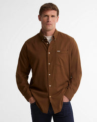 Barbour Sparrowhill Regular Fit Shirt In Dark Sand