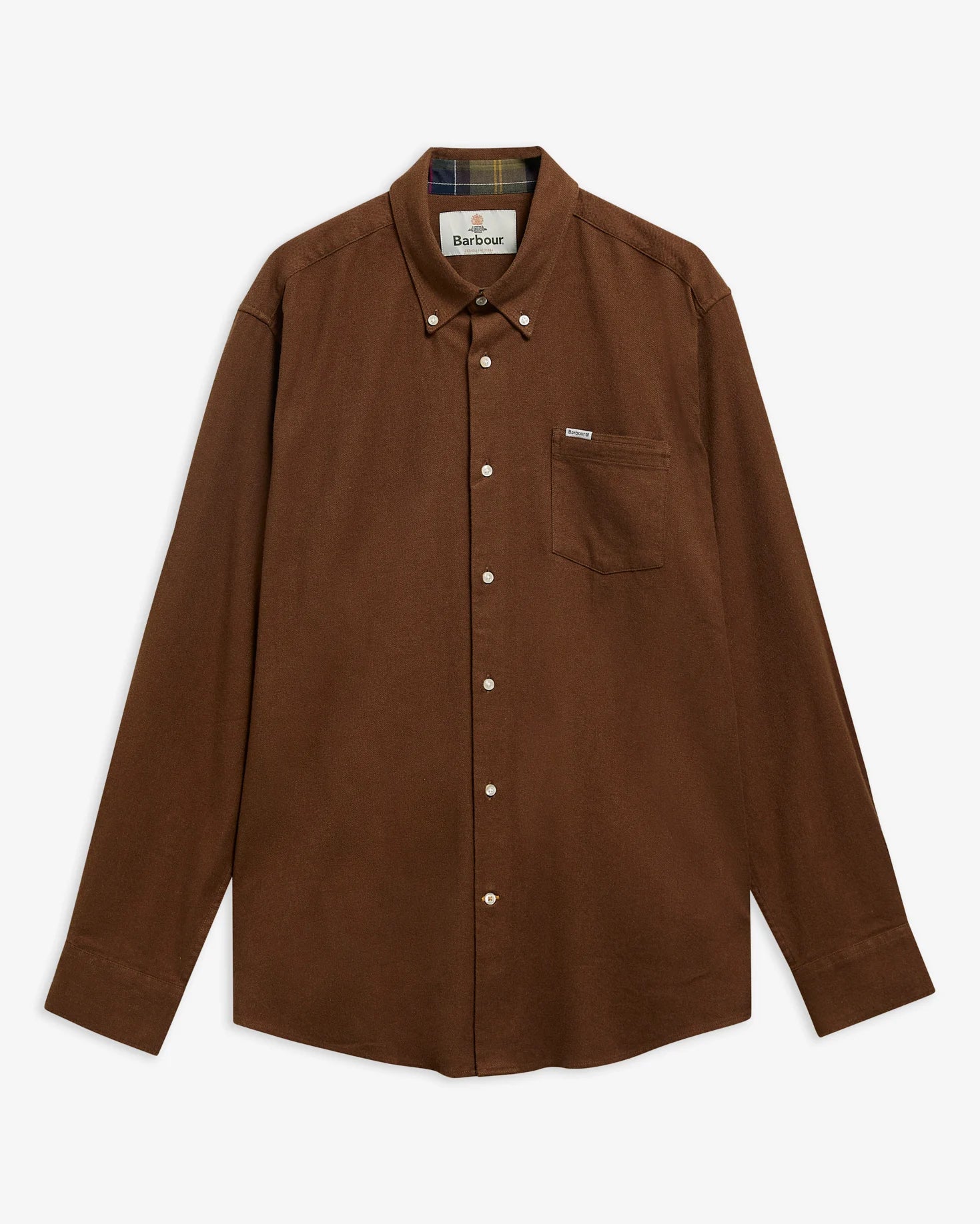 Barbour Sparrowhill Regular Fit Shirt In Dark Sand