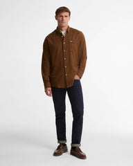 Barbour Sparrowhill Regular Fit Shirt In Dark Sand