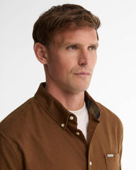 Barbour Sparrowhill Regular Fit Shirt In Dark Sand