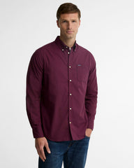Barbour Harbourwall Gingham Check Tailored Fit Long-Sleeved Shirt In Red