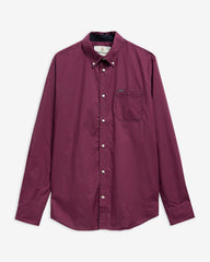 Barbour Harbourwall Gingham Check Tailored Fit Long-Sleeved Shirt In Red
