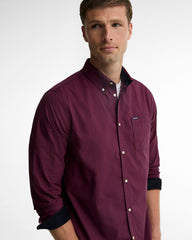 Barbour Harbourwall Gingham Check Tailored Fit Long-Sleeved Shirt In Red