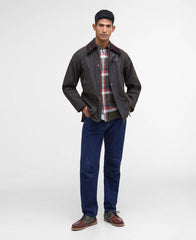 Barbour Classic Bedale Wax Jacket In Classic Dark Olive
