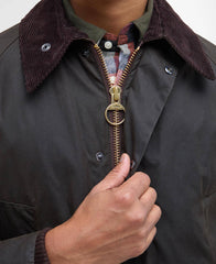 Barbour Classic Bedale Wax Jacket In Classic Dark Olive