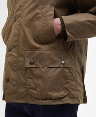 Barbour Classic Bedale Wax Jacket In Bark