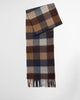 Barbour Large Tattersall Scarf In Midnight