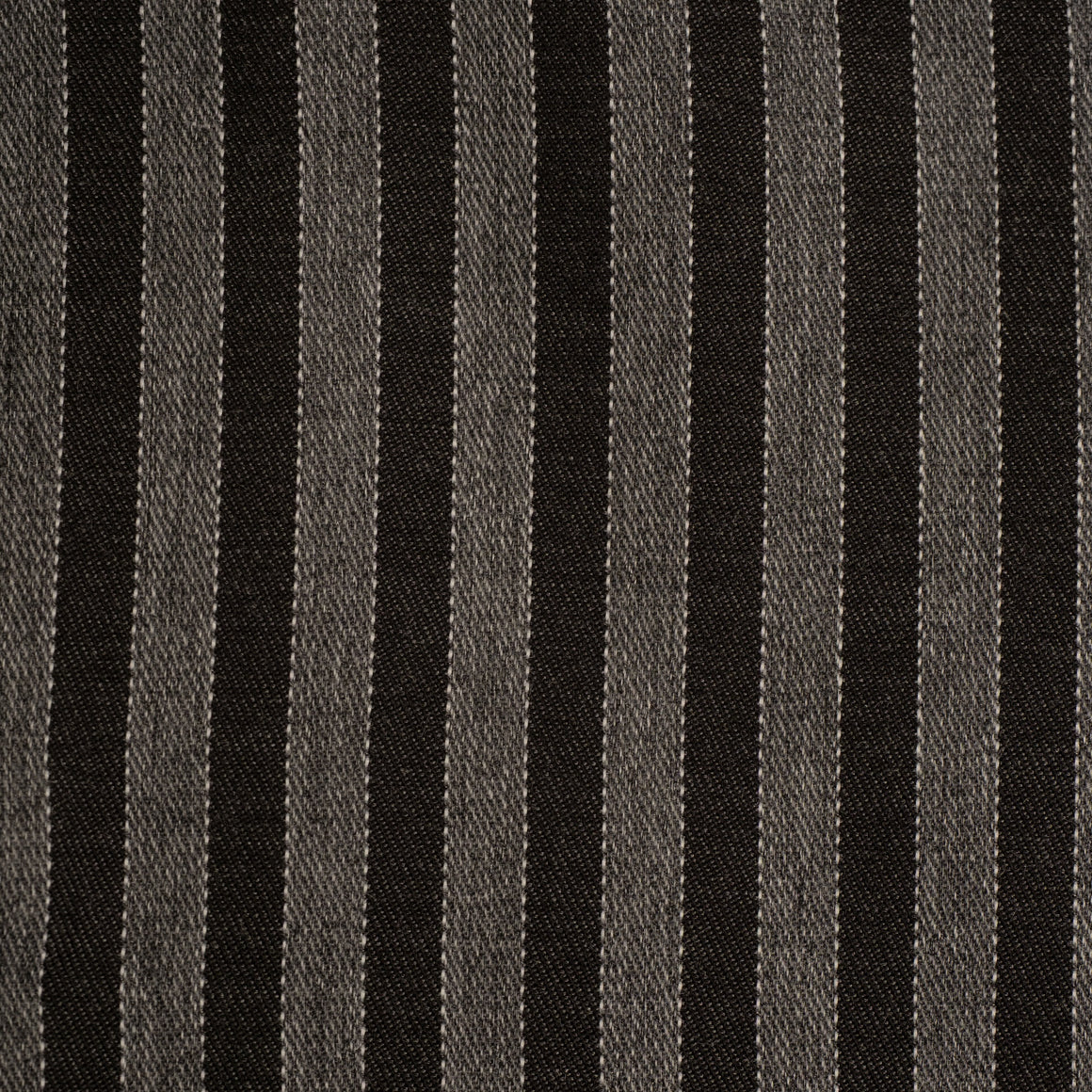 Steven Land Spread Collar Long Sleeve Stripe Shirt in Black