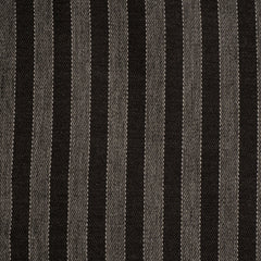 Steven Land Spread Collar Long Sleeve Stripe Shirt in Black