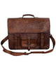 Rainwater's Genuine Leather 18 Inch Laptop Briefcase In Cognac