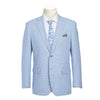 Rainwater's Linen & Cotton Houndstooth Sport Coat In Light Blue