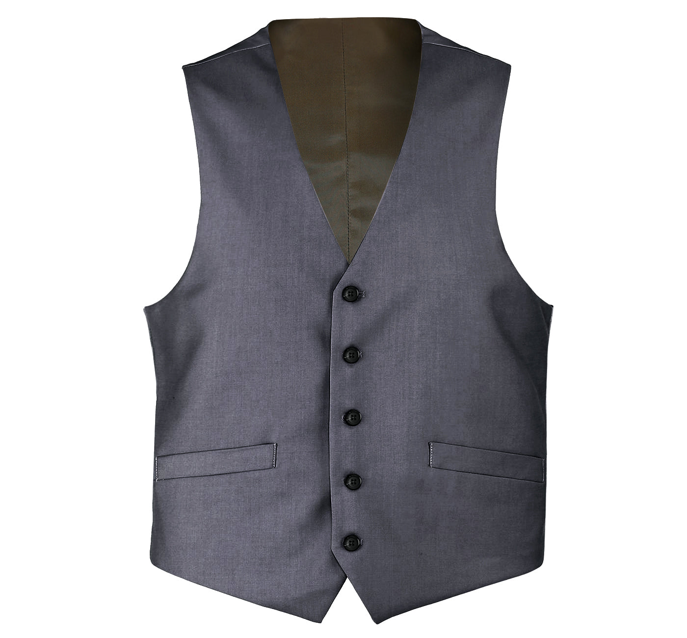 Rainwater's Luxury Collection Super 140's Wool Vest in Grey