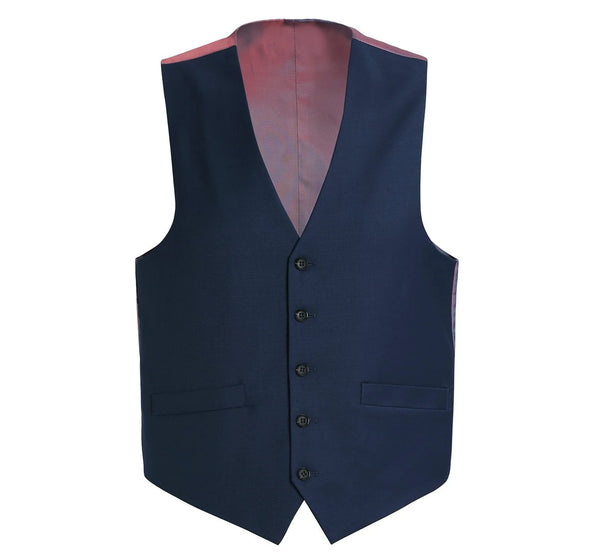 Rainwater's Luxury Collection Super 140's Wool Vest in New Navy