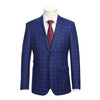 Rainwater's Peak Lapel Slim Fit Suit In Cobalt Blue Plaid