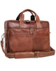 Rainwater's Genuine Leather Laptop Briefcase In Cognac