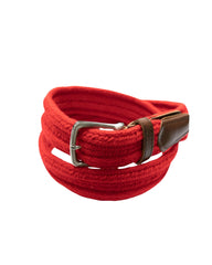 Red Cotton Webbed Belt - Rainwater's Men's Clothing and Tuxedo Rental
