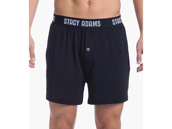 -Rainwater's -Stacy Adams - Loungewear - Boxer Shorts Performance Fabric in Black -