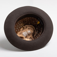 Stacy Adams Cleveland Wool Felt Fedora in Chocolate