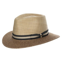 Scala Marcellus Raffia Safari Hat in Brown