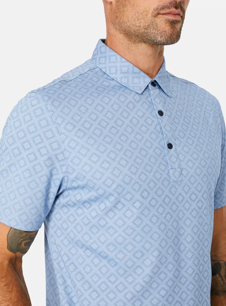 7 Diamonds Nassau Polo In Blue