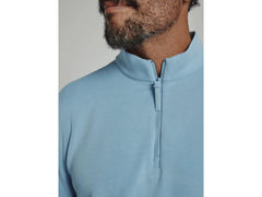 -Rainwater's -7 Diamonds - Knit Shirt - 7 Diamonds Rev Quarter Zip, 1/4 Zip Pullover In Blue -