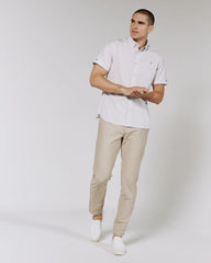 7 Diamonds Infinity Chino Athletic Fit In Khaki