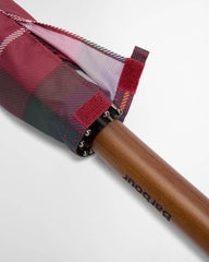 Barbour Tartan Walker Umbrella In Winterberry Tartan