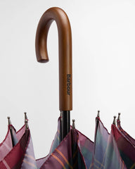 Barbour Tartan Walker Umbrella In Winterberry Tartan