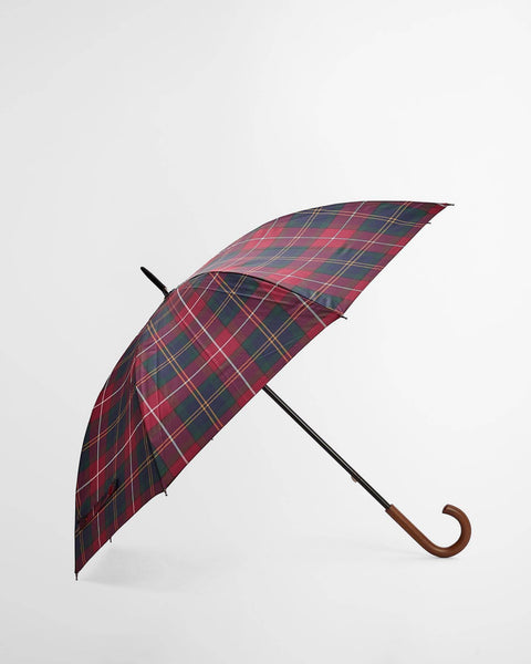 Barbour Tartan Walker Umbrella In Winterberry Tartan