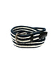 Navy & White Striped Cotton Webbed Belt