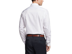-Rainwater's -Rainwater's - Dress Shirt - Van Heusen Regular Fit Ultra Wrinkle Free Stretch FLEX Solid Dress Shirt in White -
